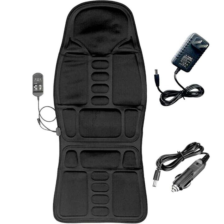 8-Mode Massage Chair Pad | Heated Back & Neck Cushion for Car and Home Use