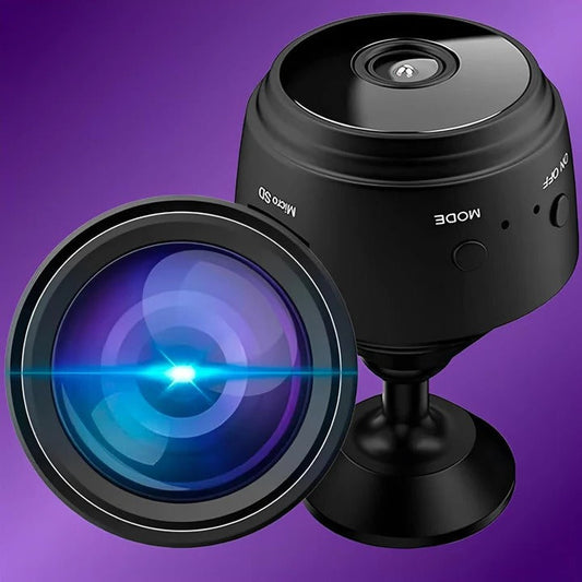 Mini Wireless Security Camera | HD 1080p, Night Vision & Motion Detection for Home and Office Surveillance