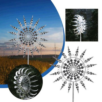Anti-Rust Metal Windmill Spinner | Kinetic Motion for Outdoor Gardens, Patios & Balconies