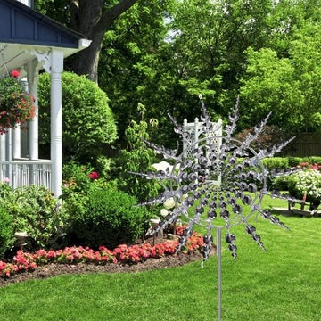 Anti-Rust Metal Windmill Spinner | Kinetic Motion for Outdoor Gardens, Patios & Balconies
