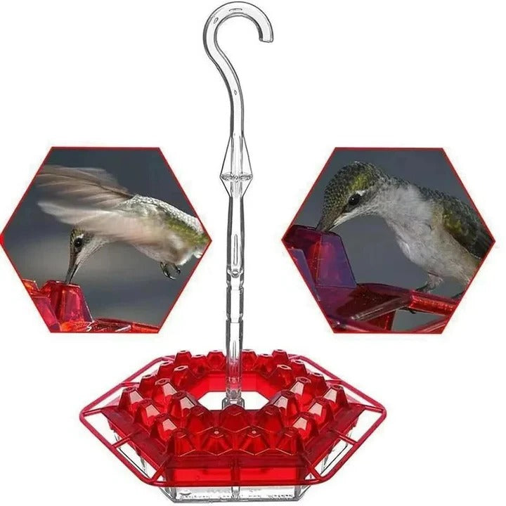 Ant Proof Hummingbird Feeder | UV-Resistant, Leak-Proof Design & 30 Feeding Ports for Outdoor Gardens