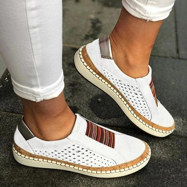 Women's Breathable Flat Bottom Sneakers | Three-Arch Support for Bunion Pain Relief & All-Day Comfort