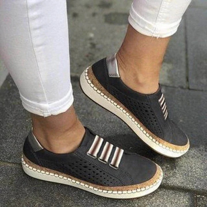 Women's Breathable Flat Bottom Sneakers | Three-Arch Support for Bunion Pain Relief & All-Day Comfort