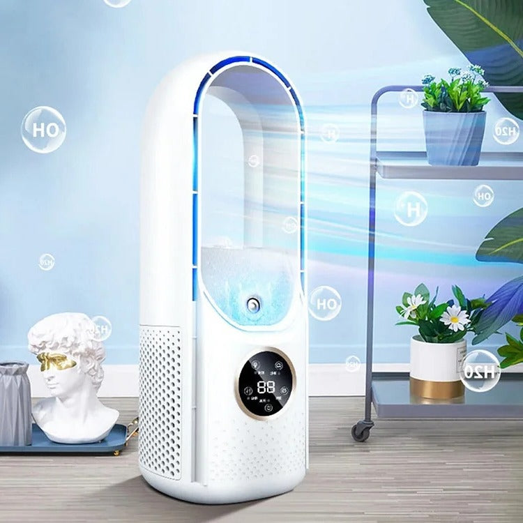 Blade-Free Silent Portable Air Conditioner | USB-Powered, Compact & Ideal for Home and Office Use