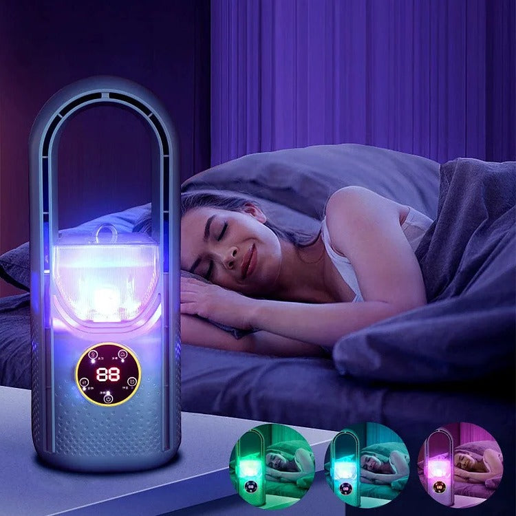 Blade-Free Silent Portable Air Conditioner | USB-Powered, Compact & Ideal for Home and Office Use