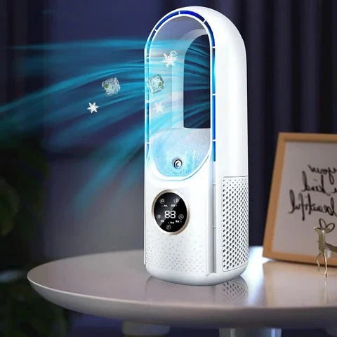 Blade-Free Silent Portable Air Conditioner | USB-Powered, Compact & Ideal for Home and Office Use