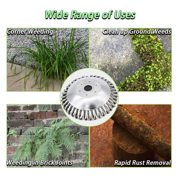 Carbon Steel Weed Brush & Trimmer  | Lightweight, Durable & Ideal for Lawn Maintenance and Garden Care