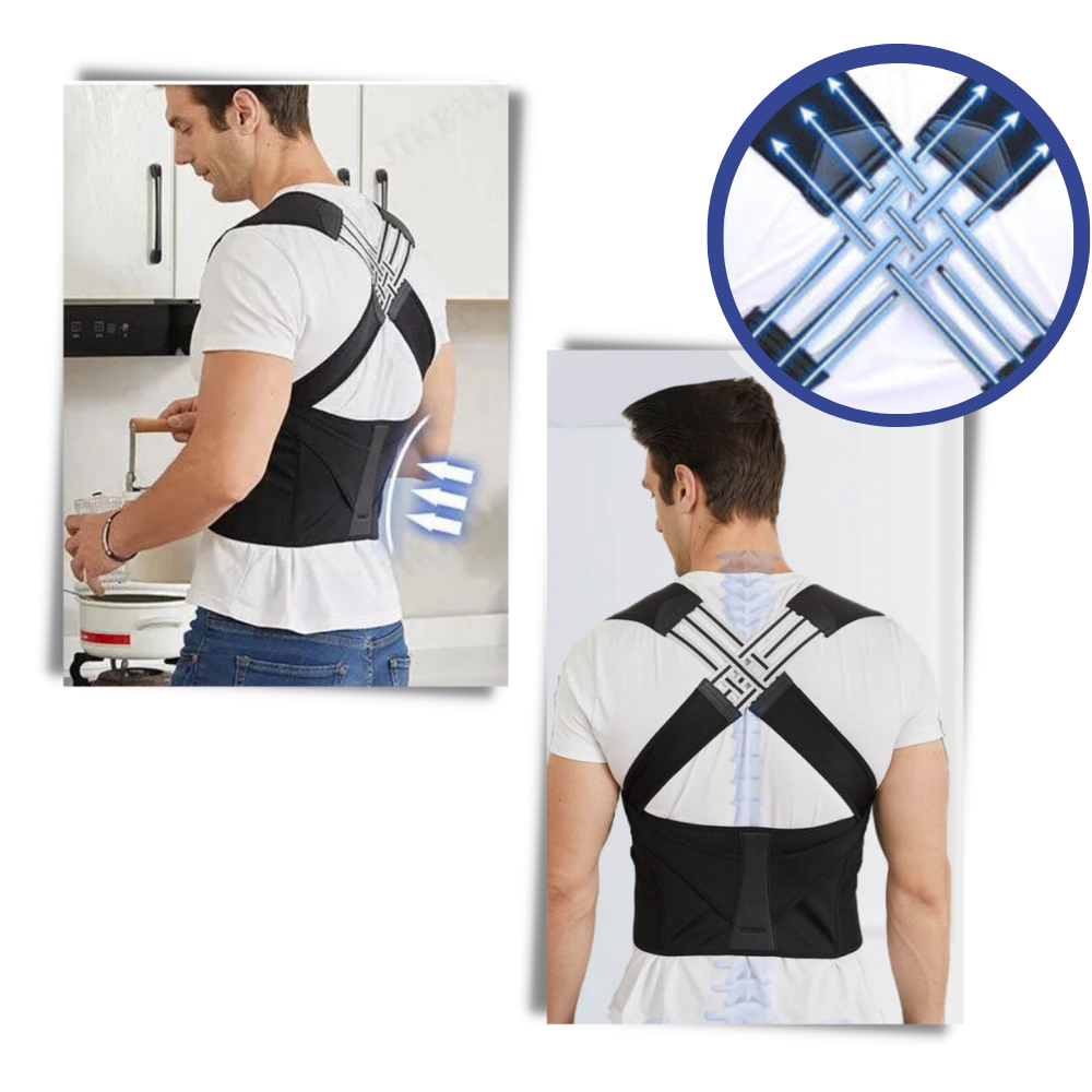 Posture Corrector for Men & Women - Adjustable Back Support Brace for Improved Posture & Pain Relief