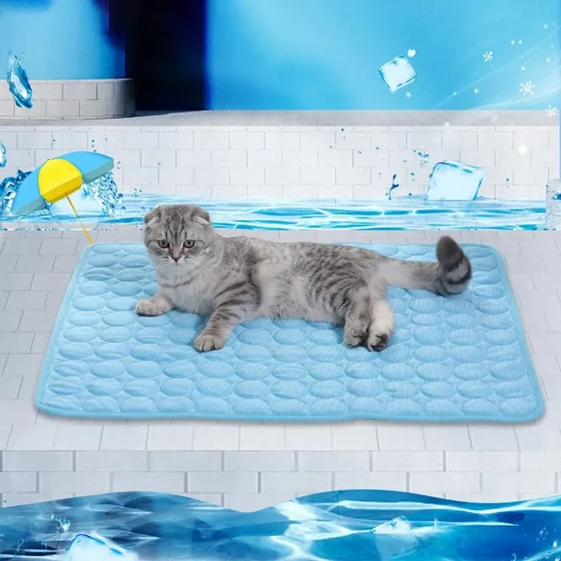 Pet Cooling Mat for Dogs & Cats - Non-Toxic, Portable, Self-Cooling Pad for Summer Use, Ideal for Home & Travel