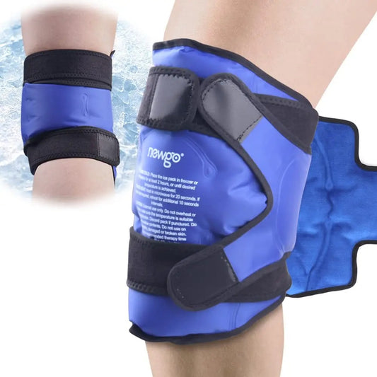Cold Therapy Machine Style Knee Wrap – Reusable Gel Ice Pack for Injury, Pain Relief, and Recovery – Hot & Cold Compression Support for Men and Women