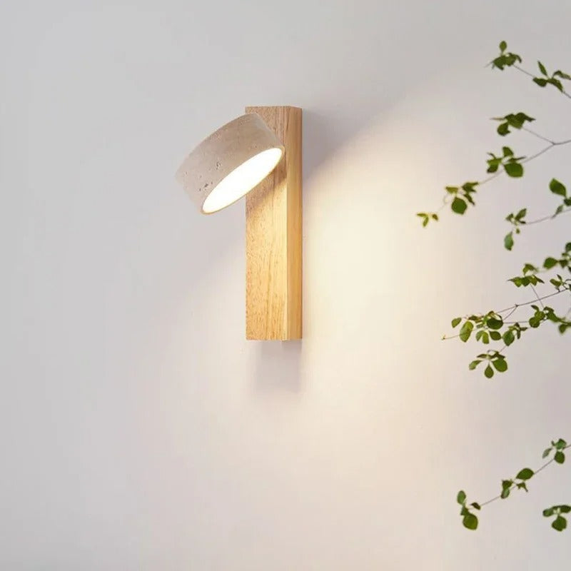 Travertine Duo Wall Light | Dimmable, Dual Light Setup & Ideal for Bedrooms and Living Areas