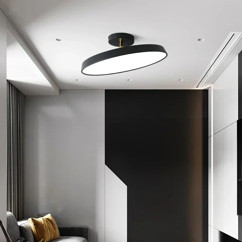 Adjustable LED Ceiling Lamp with Modern Design for Living Room & Home Office Lighting