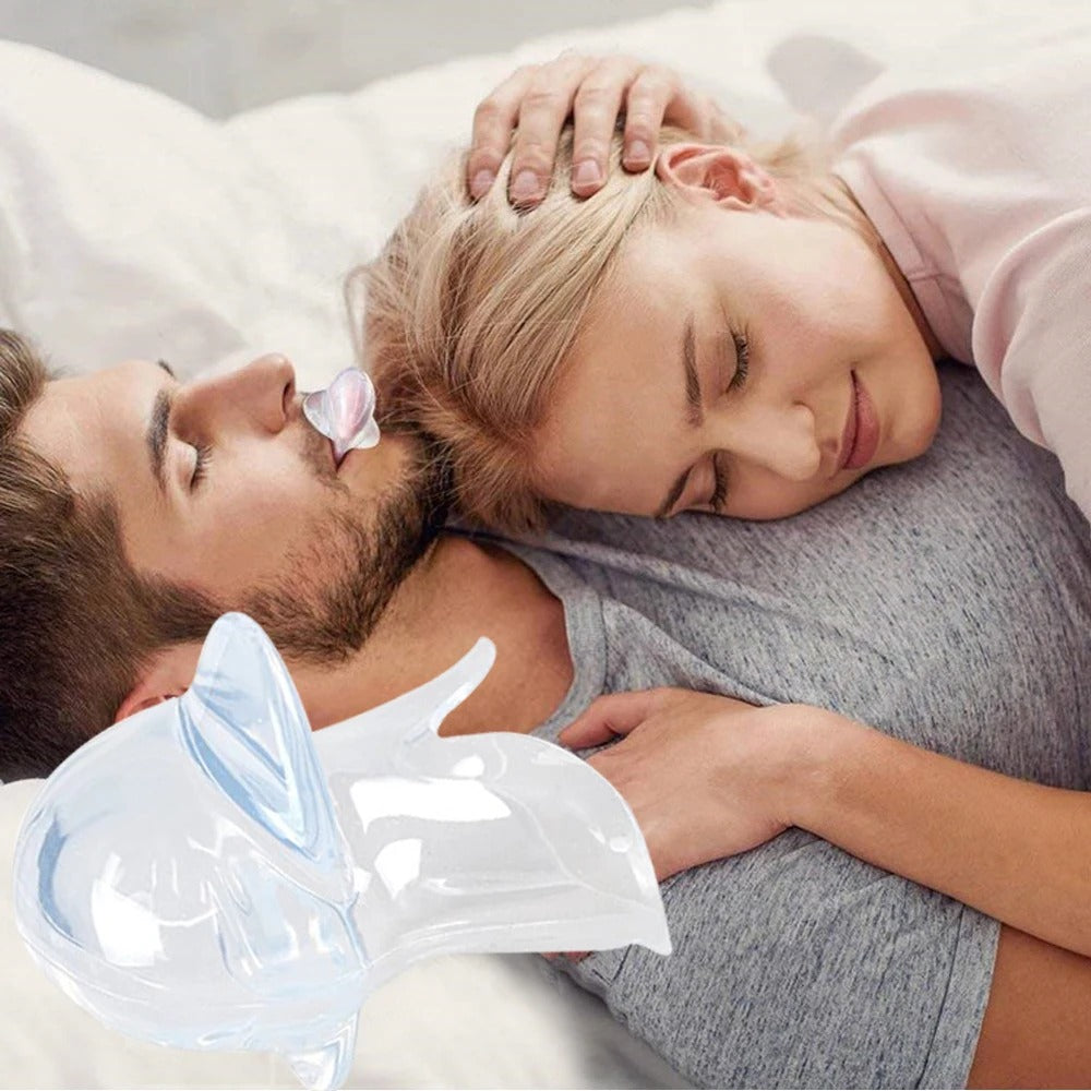 Anti-Snoring Tongue Retainer Silicone Sleeve for Sleep Apnea Relief and Better Sleep Quality