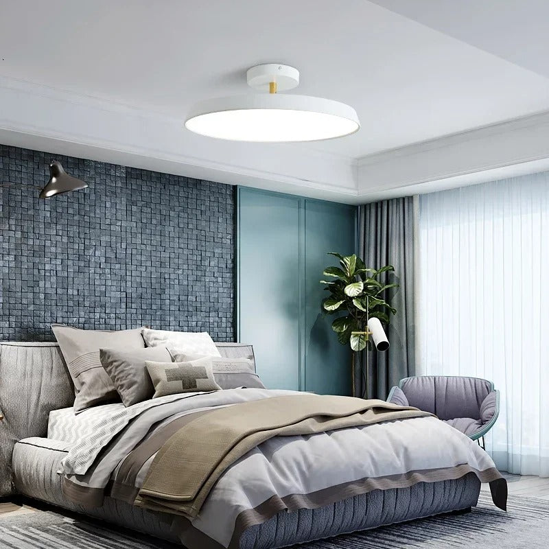 Adjustable LED Ceiling Lamp with Modern Design for Living Room & Home Office Lighting