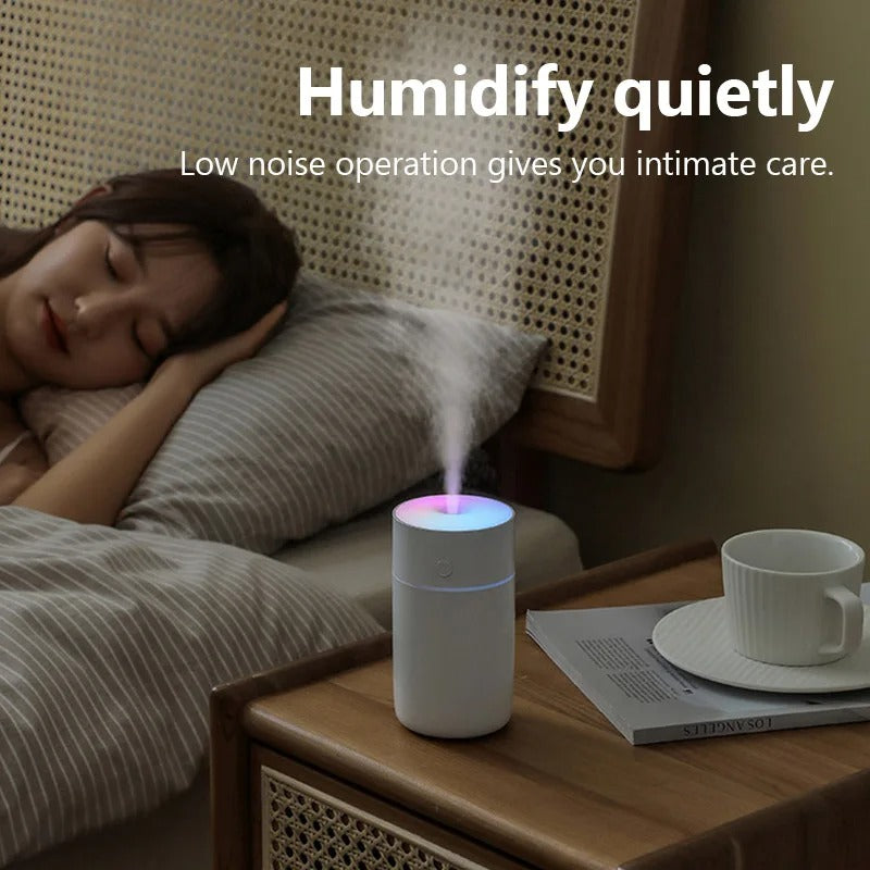 Portable Rechargeable Air Humidifier for Home, Office, and Travel - Compact Mist Maker for Improved Air Quality