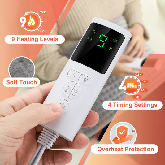 Heating Pad for Back – Portable Adjustable Heat Pad for Muscle & Joint Pain Relief