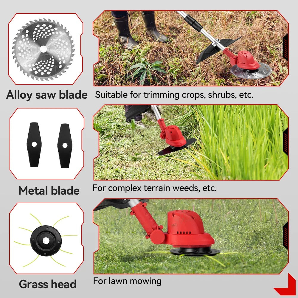 Cordless Grass Trimmer with PowerTrim Technology for Efficient Lawn Care and Edging
