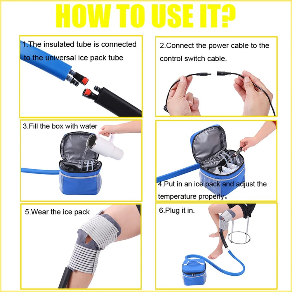 Cold Therapy Knee System | No Motorized Ice machine for knee surgery & Ideal for Post-Operative Recovery and Chronic Pain Relief