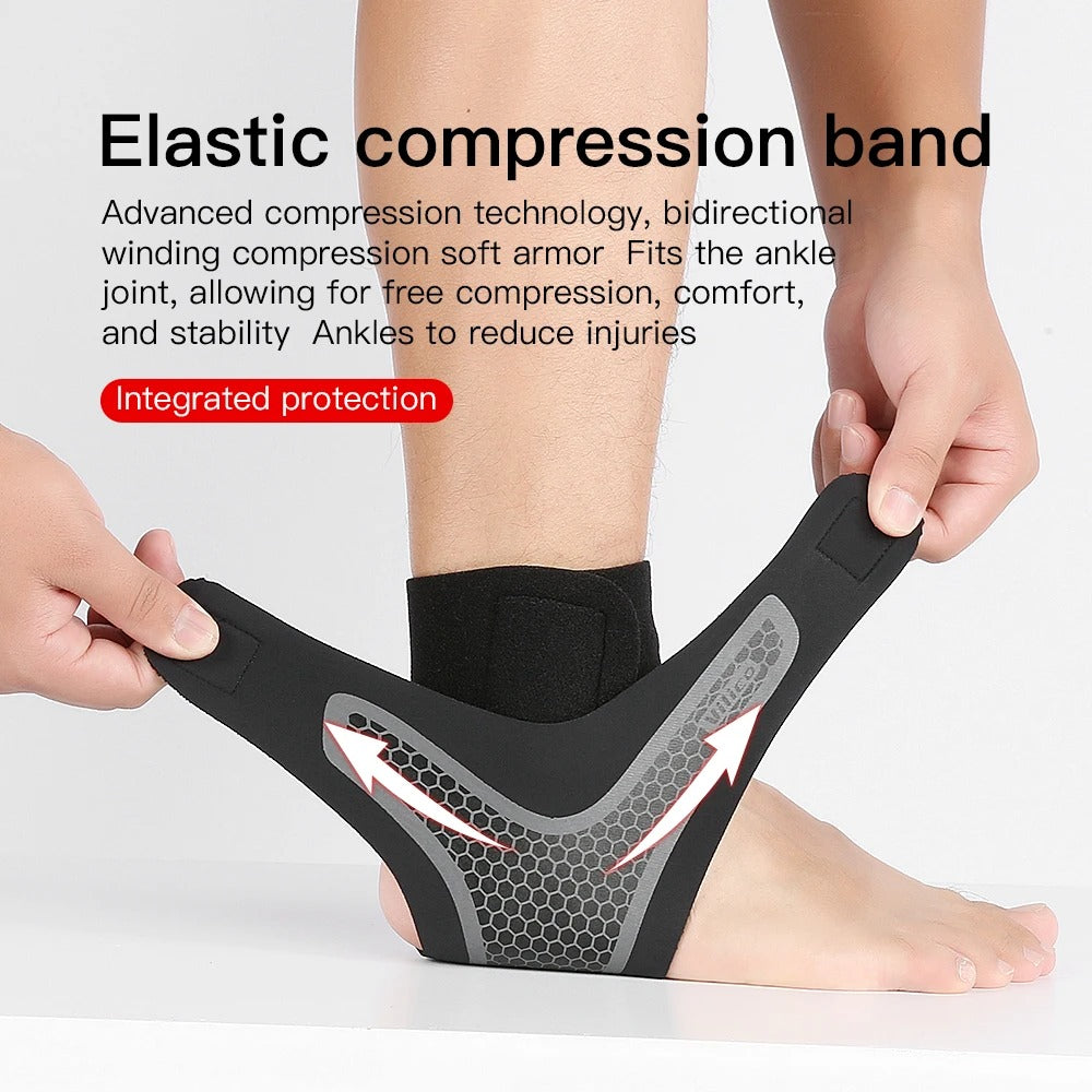Orthopedic Ankle Brace | MalleoTrain with Compression Pads for Injury Recovery and Swelling Relief - ankle braces and supports