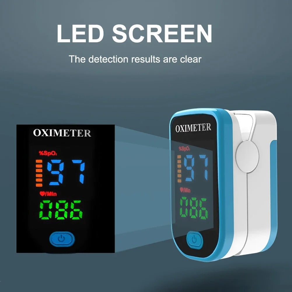 High-Precision Non-Invasive Blood Oxygen Monitor | Blood Glucose Meter | One-Button Operation, LED Display & Ideal for Diabetes Control in Home