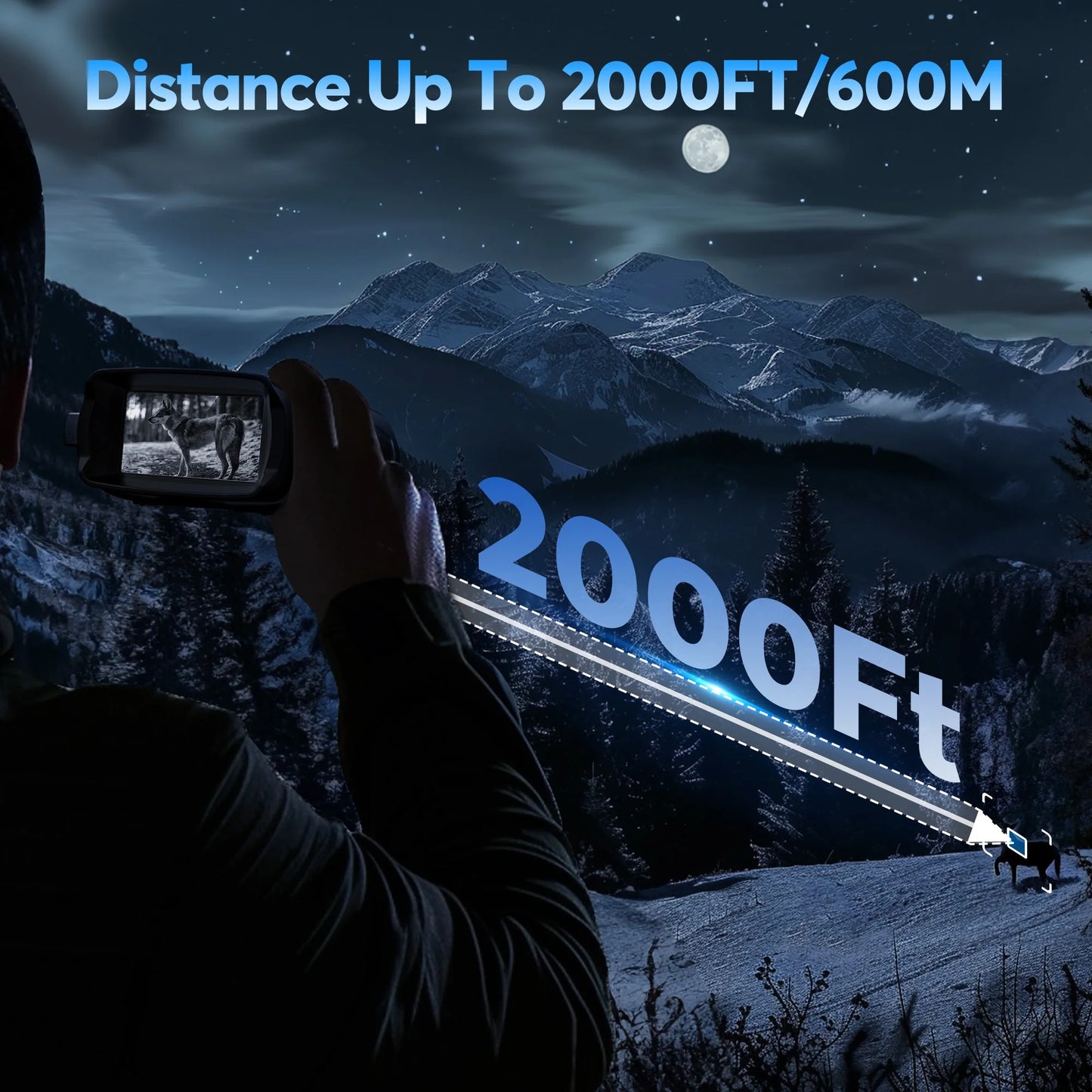 Night Vision Binoculars with OptiClear Technology for Hunting, Wildlife Observation & Stargazing