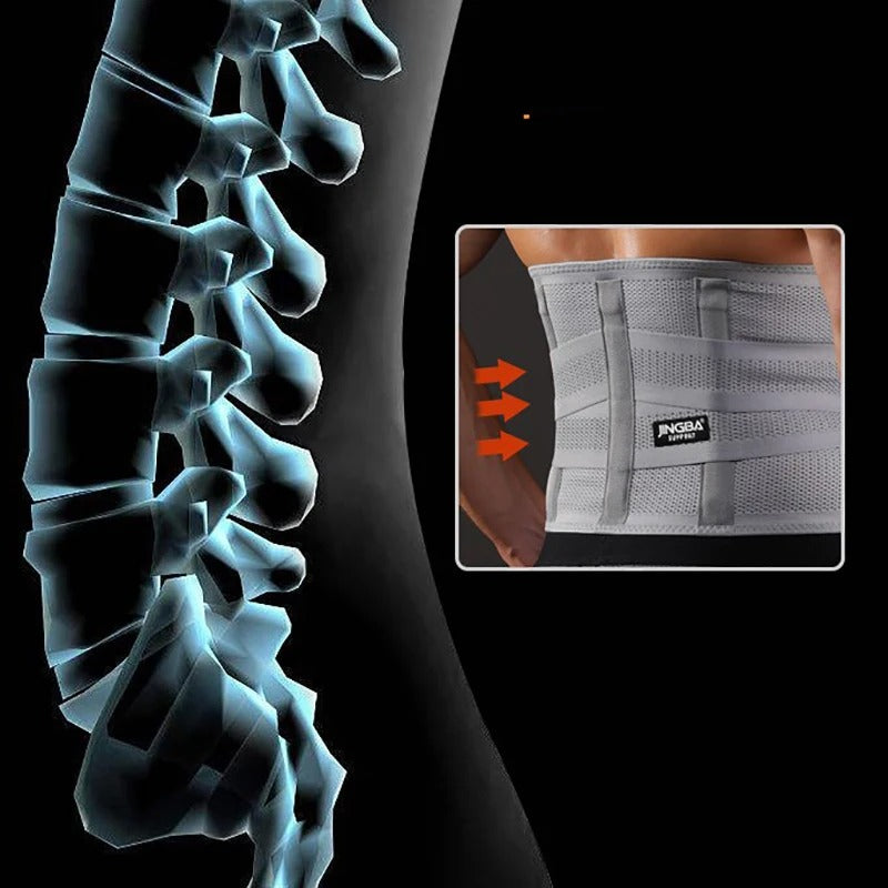 Lumbar Support Back Brace | Adjustable Stabilizing, Breathable & Low-Profile for Chronic Back Pain Relief