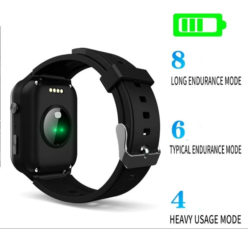 GPS Smartwatch for Seniors with Fall Detection and SOS Function – Reliable Emergency Alert Device