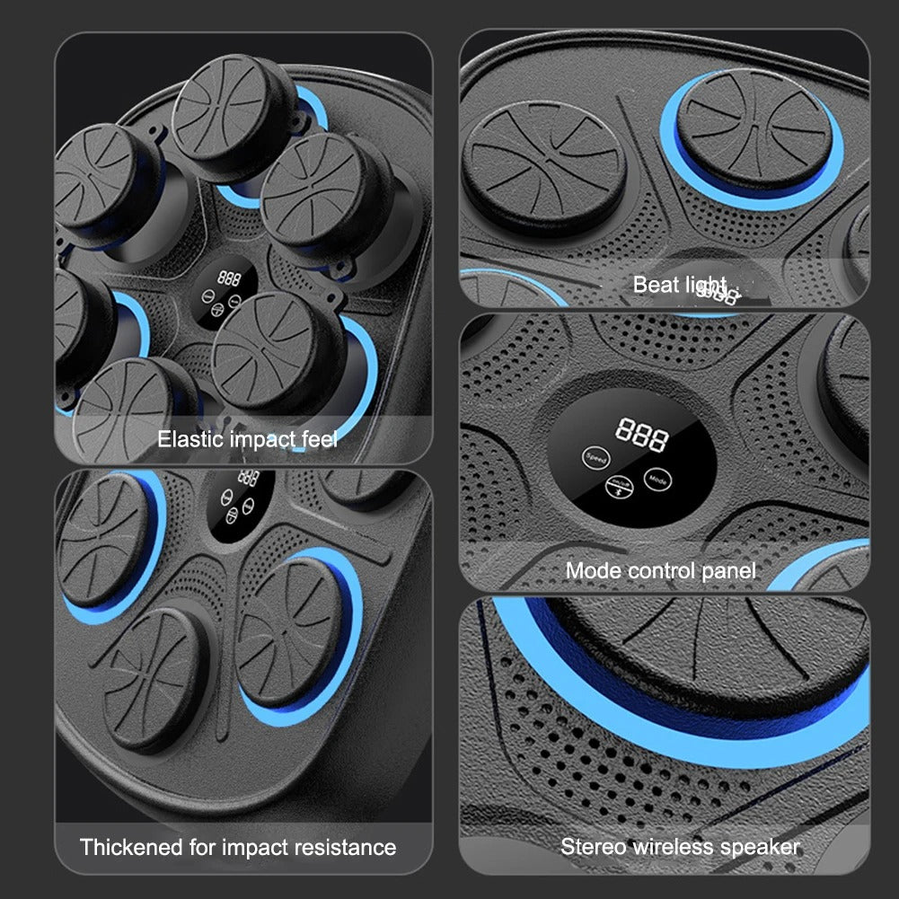 Music Boxing Machine with Bluetooth | Versatile Fitness, Stress Relief & Reaction Training for Home Workouts | Boxing punch machine