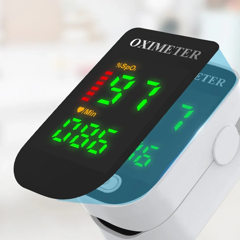 High-Precision Non-Invasive Blood Oxygen Monitor | Blood Glucose Meter | One-Button Operation, LED Display & Ideal for Diabetes Control in Home