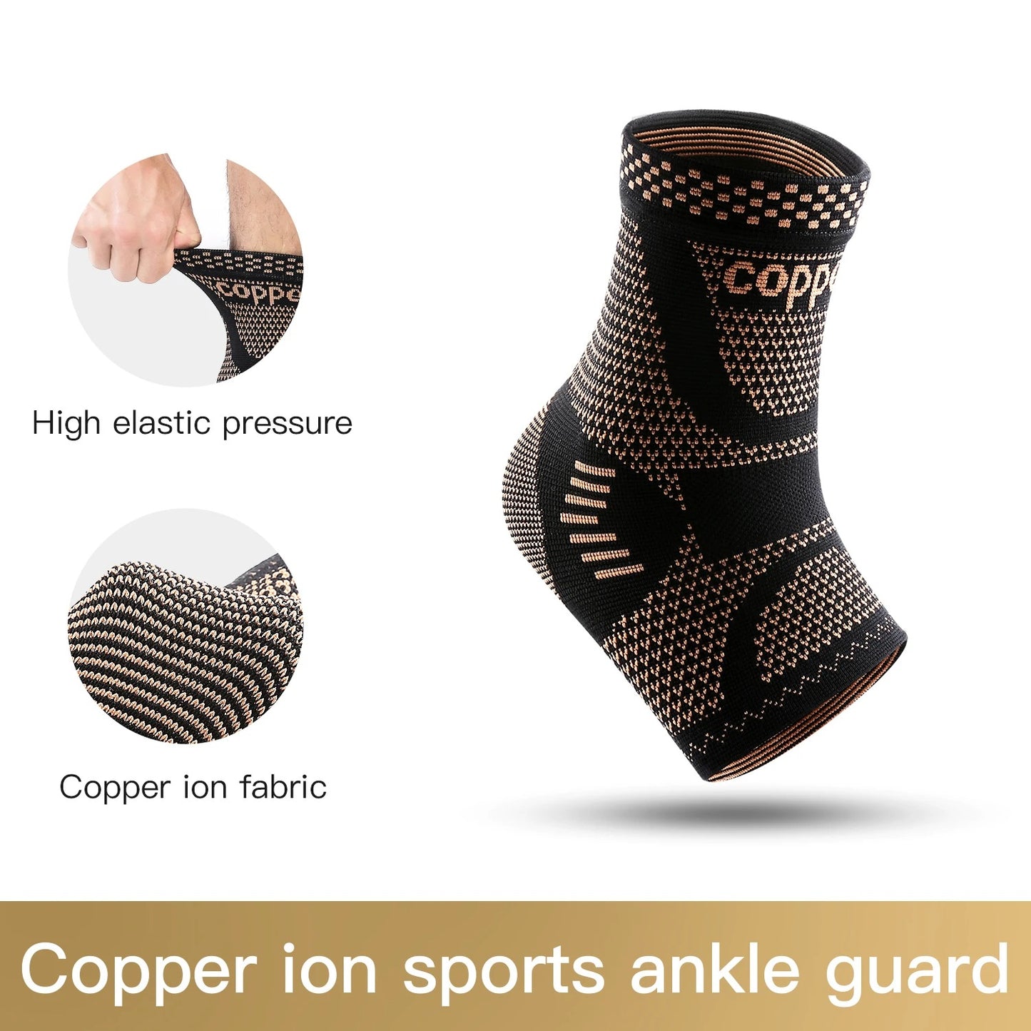 AchilloSave Ankle Braces | Viscoelastic Friction Pad & Breathable Compression for Achilles Tendon Pain Relief
