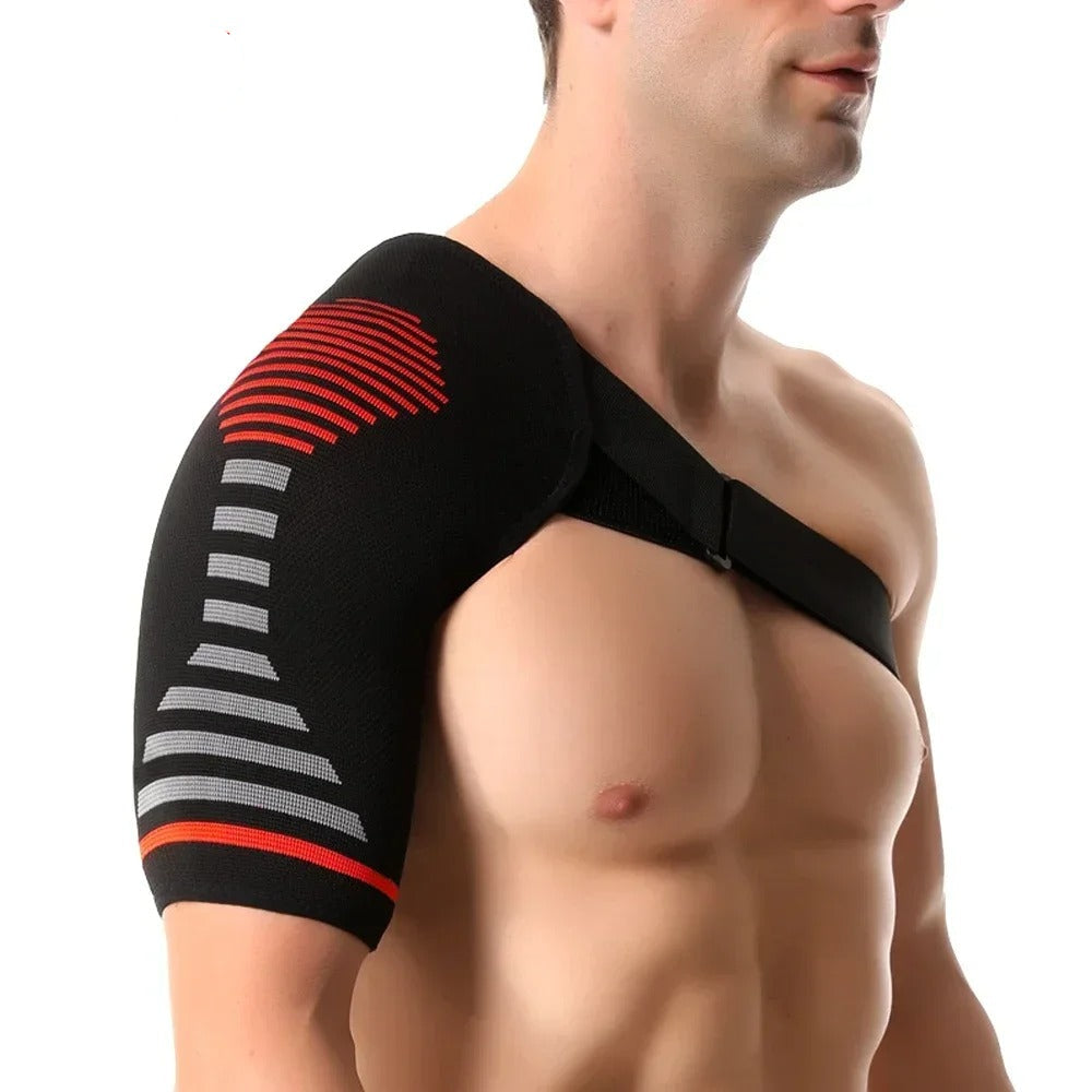 Shoulder Stabilizing Brace | Breathable Compression Support for Pain Relief & Recovery from Injuries - shoulder compression sleeve