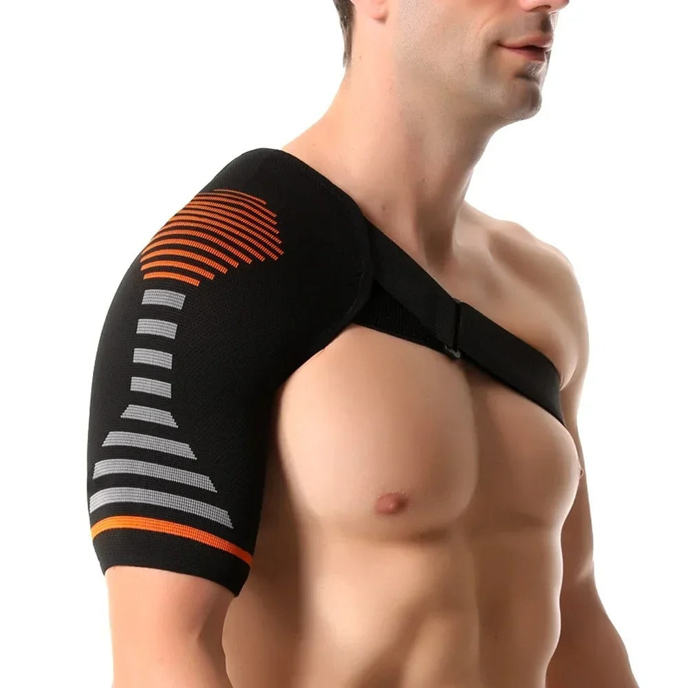 Shoulder Stabilizing Brace | Breathable Compression Support for Pain Relief & Recovery from Injuries - shoulder compression sleeve