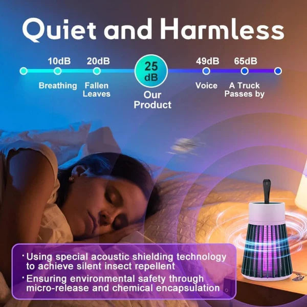 Rechargeable UV Mosquito Zapper | Portable, Chemical-Free & Silent Protection for Indoor & Outdoor Use