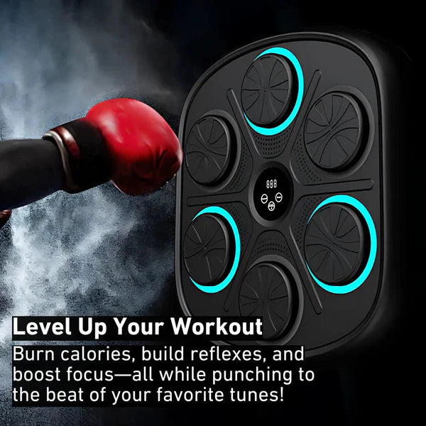 Music Boxing Machine with Bluetooth | Versatile Fitness, Stress Relief & Reaction Training for Home Workouts | Boxing punch machine