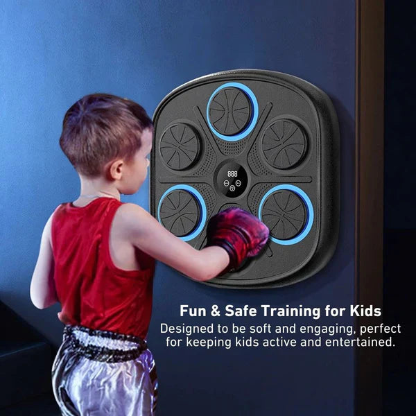 Music Boxing Machine with Bluetooth | Versatile Fitness, Stress Relief & Reaction Training for Home Workouts | Boxing punch machine