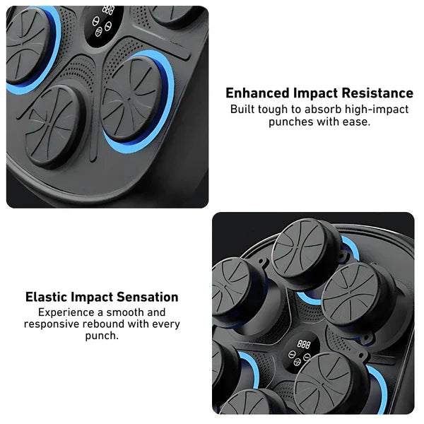 Music Boxing Machine with Bluetooth | Versatile Fitness, Stress Relief & Reaction Training for Home Workouts | Boxing punch machine