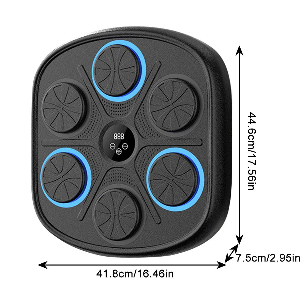 Music Boxing Machine with Bluetooth | Versatile Fitness, Stress Relief & Reaction Training for Home Workouts | Boxing punch machine