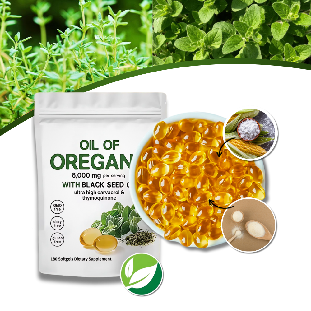 Oregano Immunity Softgels | Plant-Based, Fast Absorption & Convenient Daily Support for Respiratory Health and Overall Wellness