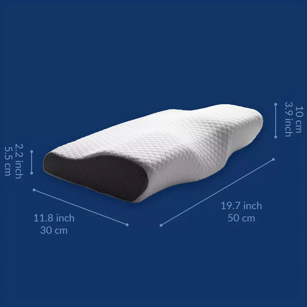 Orthopedic Memory Foam Pillow for Neck Pain Relief - Contoured Design for Sleep Comfort and Support
