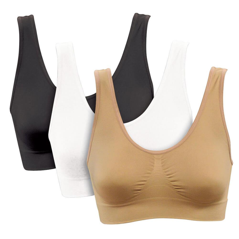 Set of 3 Dream By Genie Bra l Improved Comfortable Seamless Bra