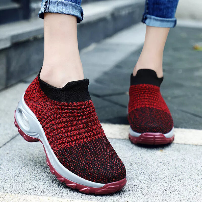 CushionStep™ Women's Slip-On Orthopedic Shoes | Air Cushion Comfort, Breathable Mesh & Non-Slip Sole for Everyday Wear and Active Lifestyle