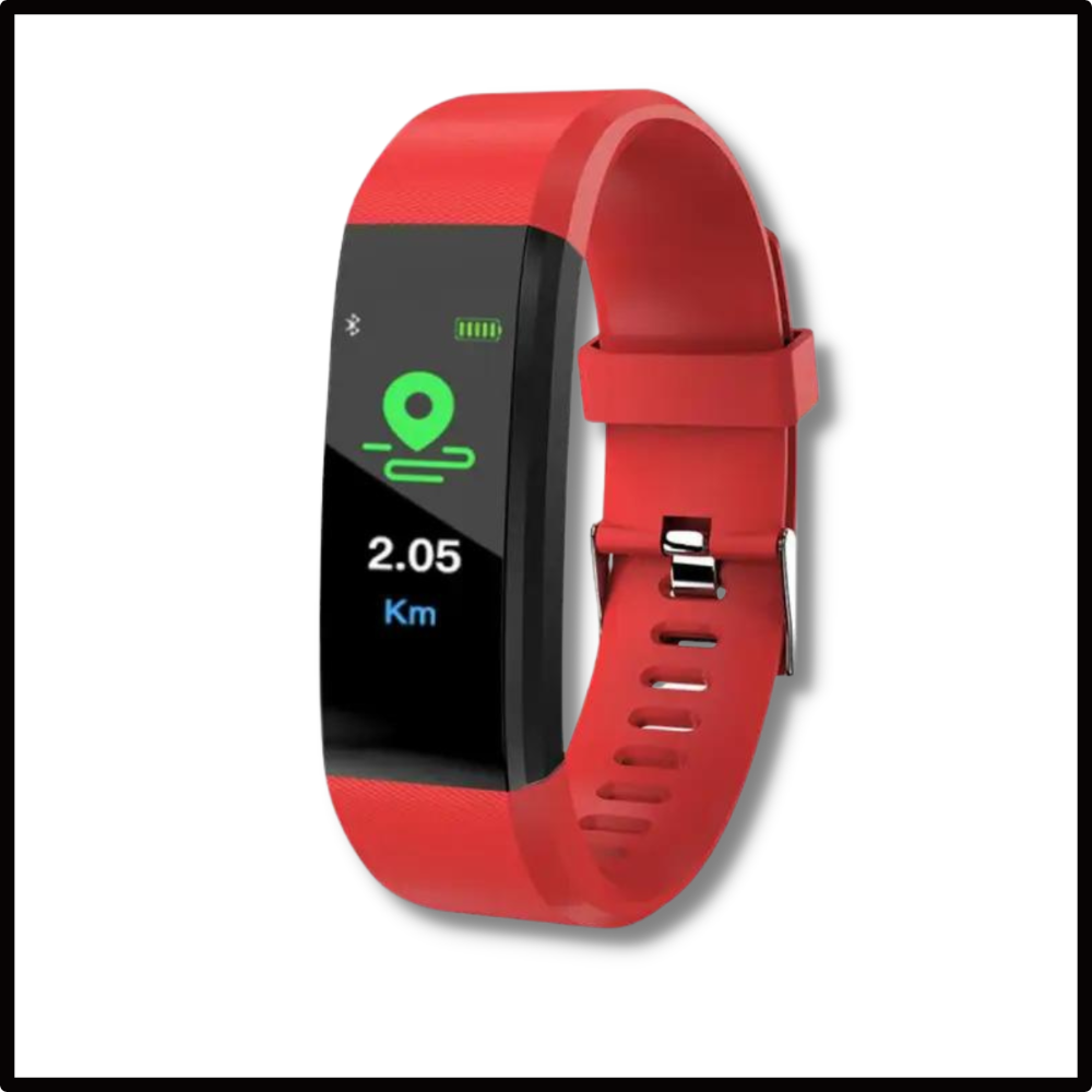 Step Counter Watch for Seniors | Smart Bracelet Easy-to-Read Display, Health Tracking & Long Battery Smartwatch