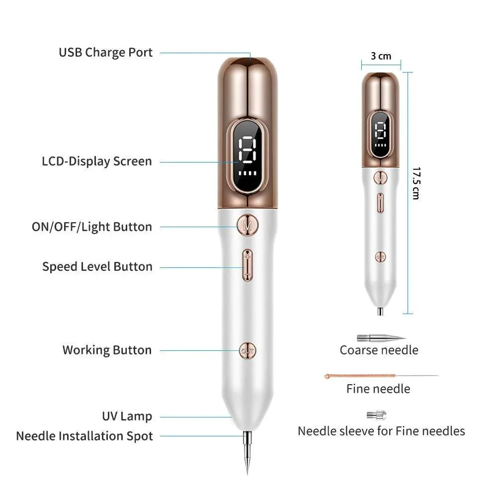 Plasma Pen for Skin Tag & Mole Removal | 9 Intensity Levels, Gentle & Precise for Home Use