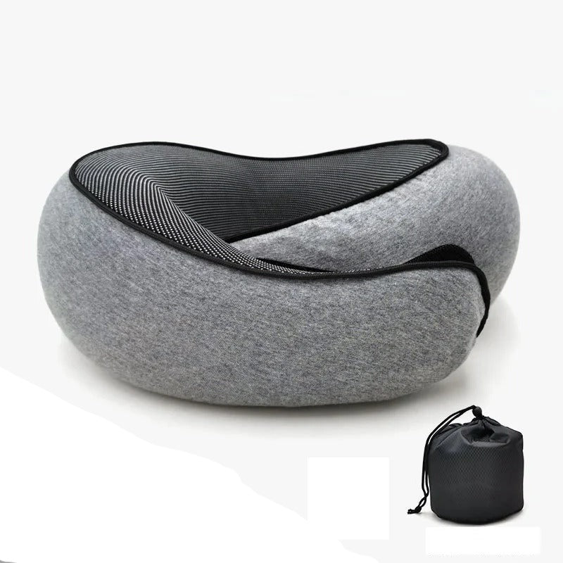 Snail Style Memory Foam Travel Neck Pillow | Ergonomic, Adjustable Support for Long Flights & Road Trips