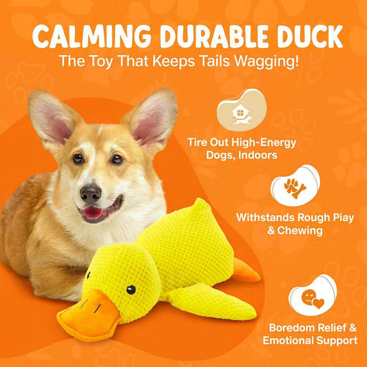 Durable Duck Dog Toy | Heavy Chewing, Bite Resistant & Quacking Sound for High Energy Dogs