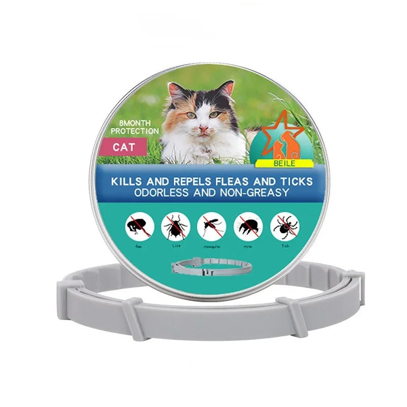 Anti-Tick Collar for Dogs & Cats - 8-Month Flea and Tick Repellent Treatment for Dogs and Cats