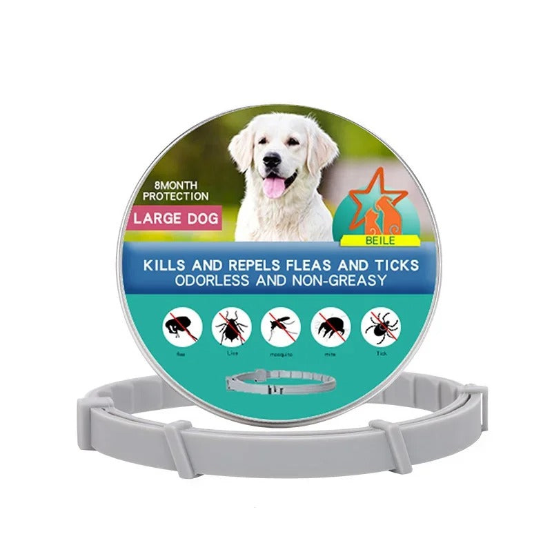 Anti-Tick Collar for Dogs & Cats - 8-Month Flea and Tick Repellent Treatment for Dogs and Cats