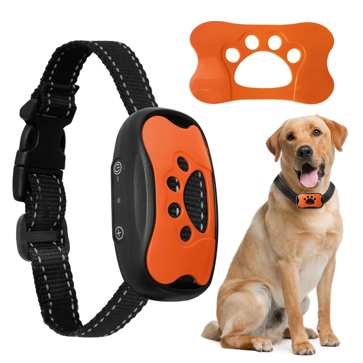 Anti-Bark Training Collar for Dogs - Adjustable Waterproof Device with Remote Control for Behavior Correction