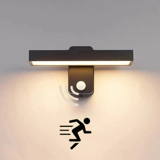 PIR Motion Sensor Outdoor Wall Light | IP65 Waterproof, Rotatable Design & Adjustable Length for Gardens and Entrances