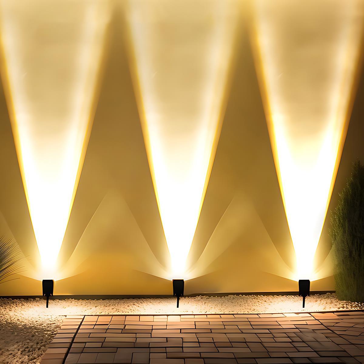 Waterproof Solar Powered Garden Lights | Led outdoor lights, Adjustable Brightness & RGB for Garden, Patio, and Solar Lawn lights